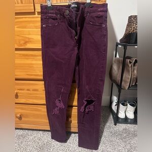 Express Deep Purple Women's Skinny Jeans